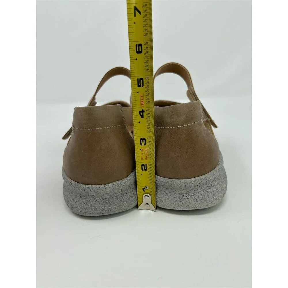 Ziera Super Support Mary Jane Comfort Flats Womens Brown Hook & Loop Strap 41 XF